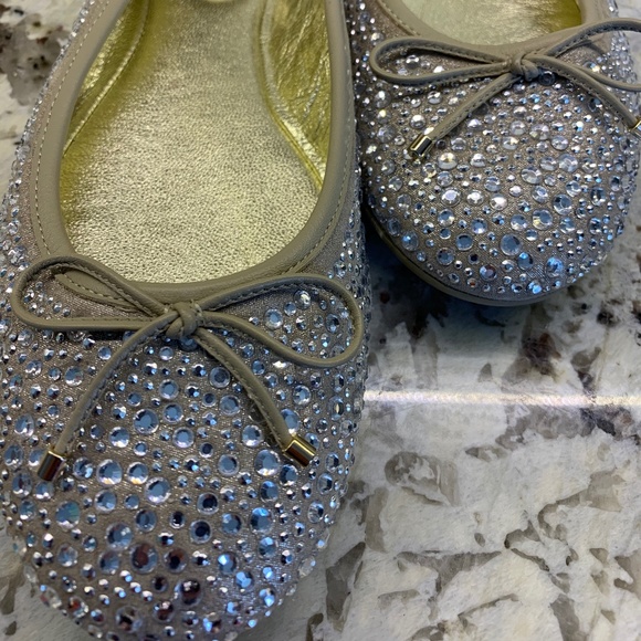 Jimmy Choo Weber Crystal Ballet Flats - Picture 2 of 5